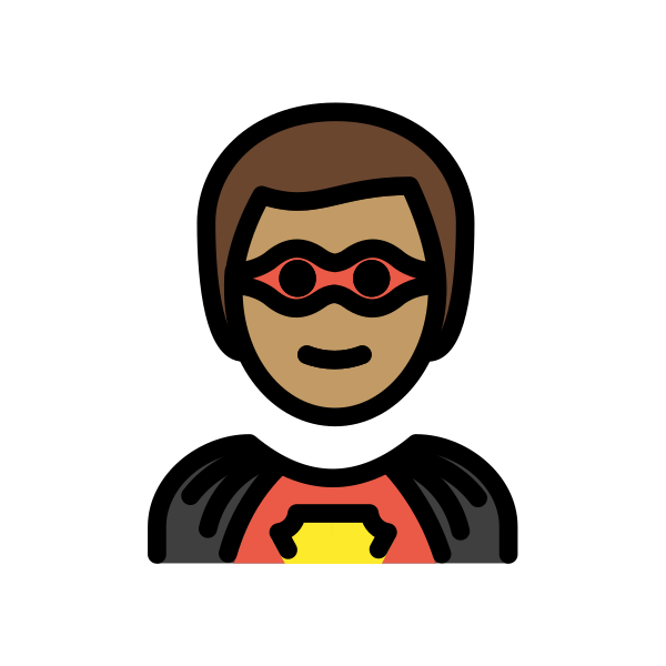 1F9B8 1F3FD 200D 2642 FE0F Vector
