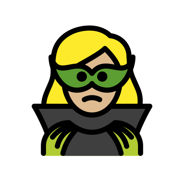 1F9B9 1F3FC 200D 2640 FE0F Vector