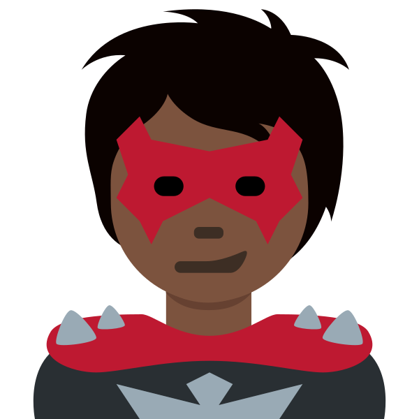 1f9b9 1f3ff Vector