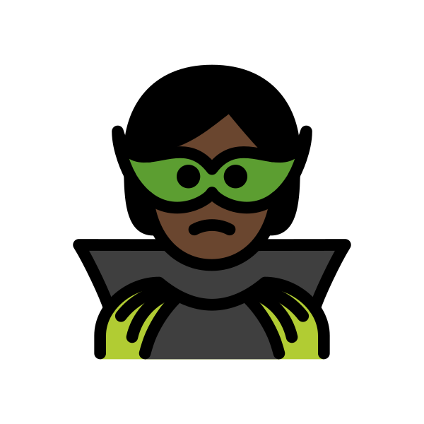 1F9B9 1F3FF Vector