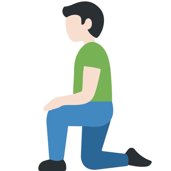 1f9ce 1f3fb 200d 2642 Fe0f Vector
