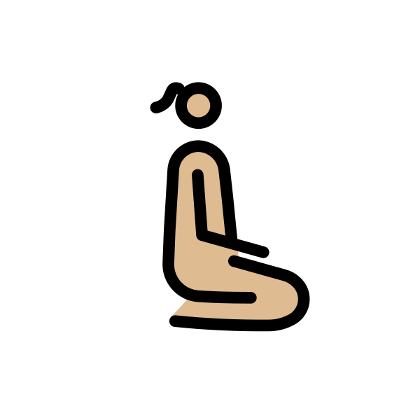 1F9CE 1F3FC 200D 2640 FE0F 200D 27A1 FE0F Vector