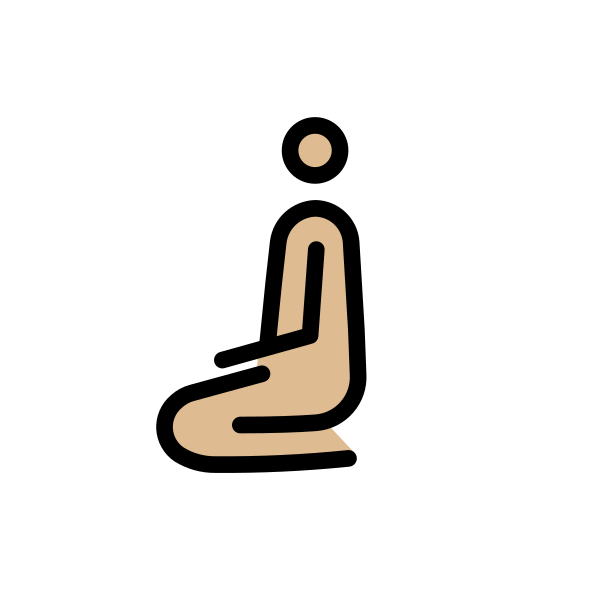 1F9CE 1F3FC 200D 2642 FE0F Vector