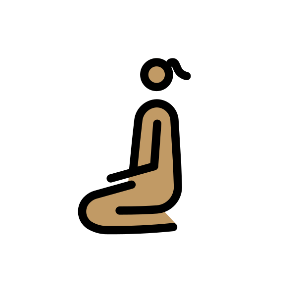 1F9CE 1F3FD 200D 2640 FE0F Vector