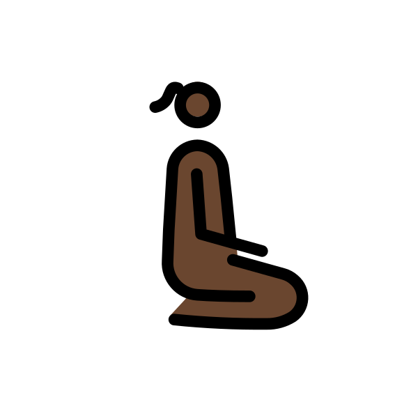 1F9CE 1F3FF 200D 2640 FE0F 200D 27A1 FE0F Vector