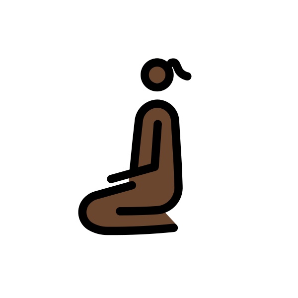 1F9CE 1F3FF 200D 2640 FE0F Vector