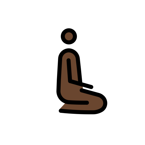 1F9CE 1F3FF 200D 2642 FE0F 200D 27A1 FE0F Vector
