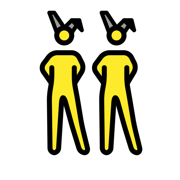 1F9D1 1F3FD 200D 1F430 200D 1F9D1 1F3FC