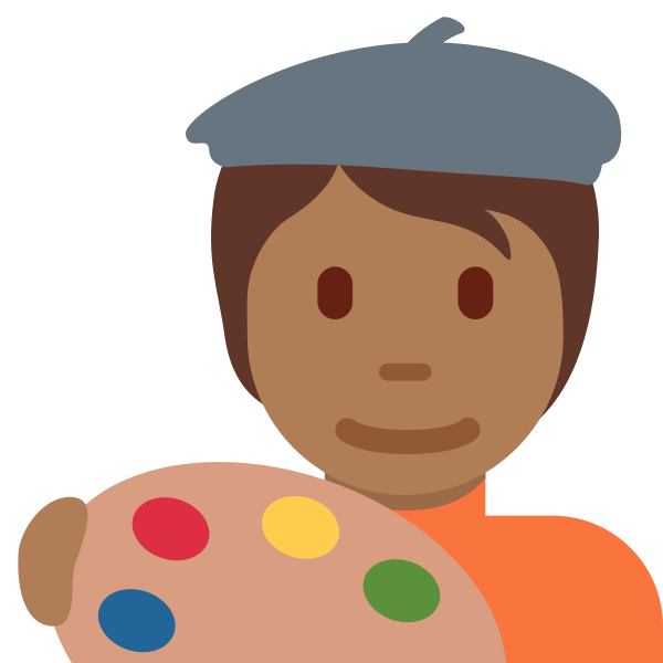 1f9d1 1f3fe 200d 1f3a8