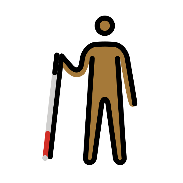 1F9D1 1F3FE 200D 1F9AF Vector