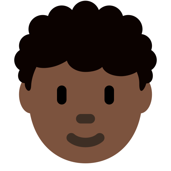 1f9d1 1f3ff 200d 1f9b1 Vector