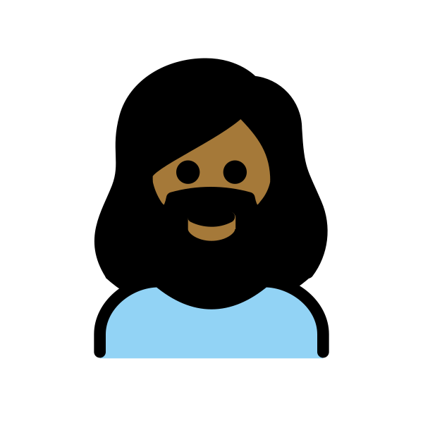1F9D4 1F3FE 200D 2640 FE0F Vector