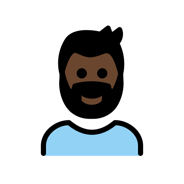 1F9D4 1F3FF 200D 2642 FE0F Vector