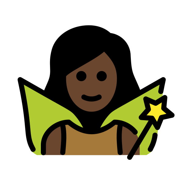 1F9DA 1F3FF 200D 2640 FE0F Vector