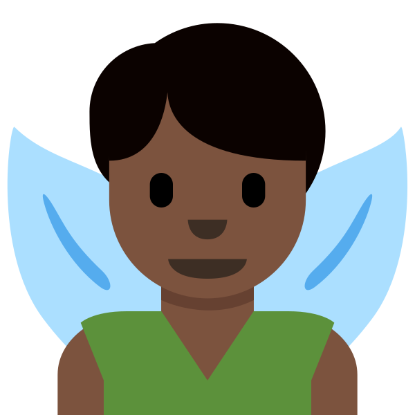 1f9da 1f3ff 200d 2642 Fe0f Vector