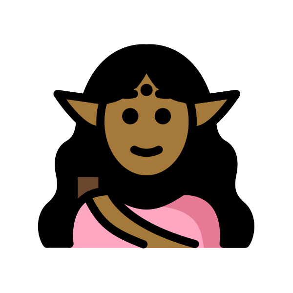 1F9DD 1F3FE 200D 2640 FE0F Vector