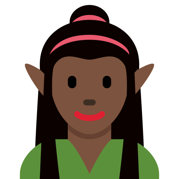 1f9dd 1f3ff 200d 2640 Fe0f Vector