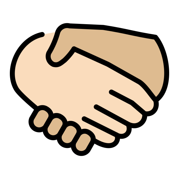 1FAF1 1F3FB 200D 1FAF2 1F3FC Vector