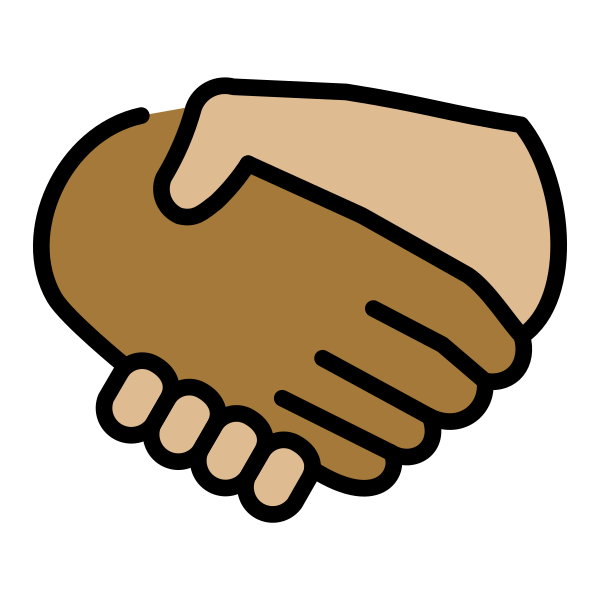 1FAF1 1F3FE 200D 1FAF2 1F3FC Vector