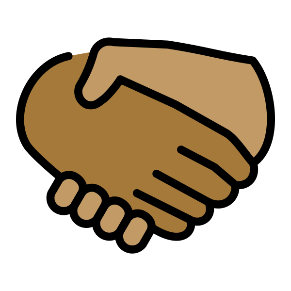 1FAF1 1F3FE 200D 1FAF2 1F3FD Vector