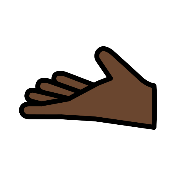 1FAF4 1F3FF Vector