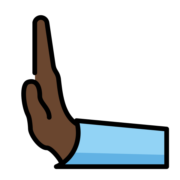 1FAF7 1F3FF Vector