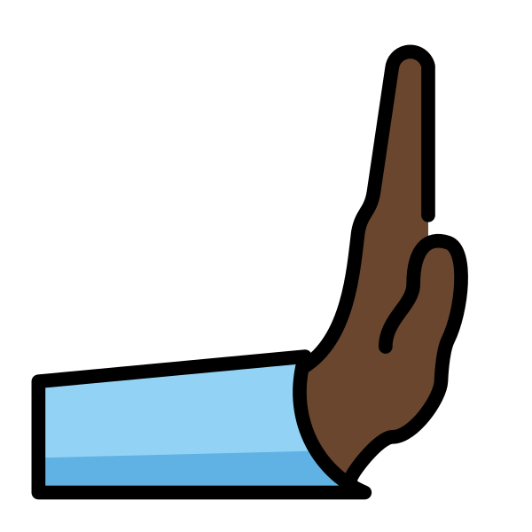 1FAF8 1F3FF Vector