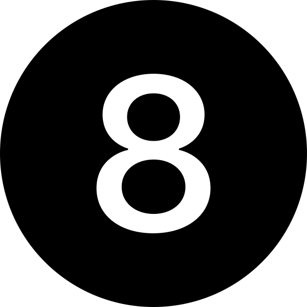 8 Circle Fill