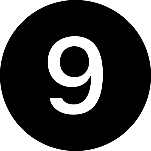 9 Circle Fill