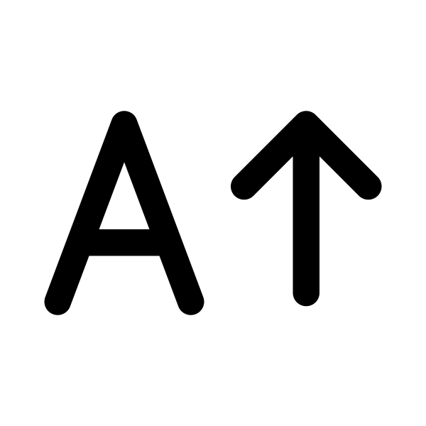 A Arrow Up