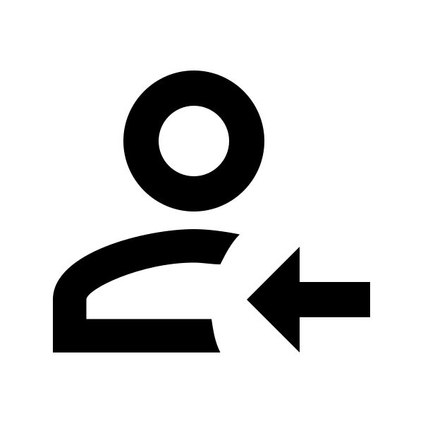 Account Arrow Left Outline