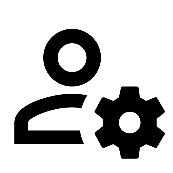 Account Cog Outline