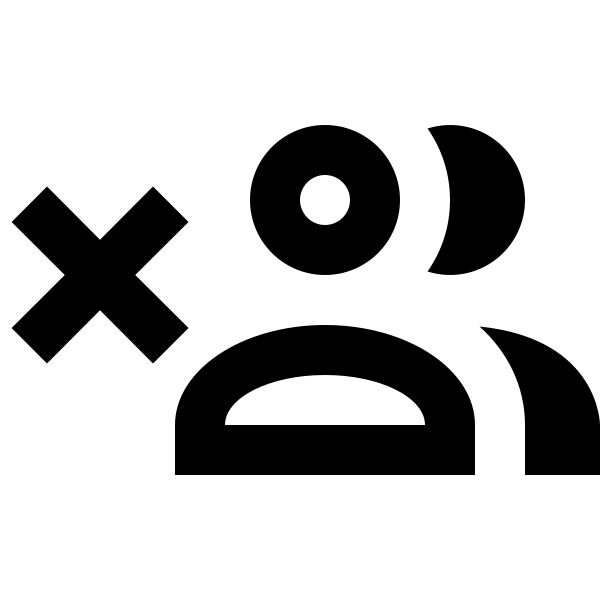 Account Multiple Remove Outline