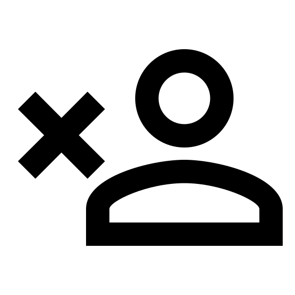 Account Remove Outline