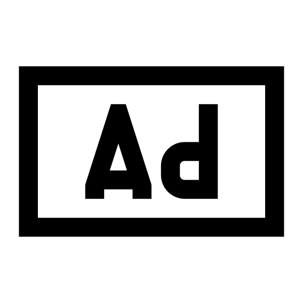 Ad Solid Vector