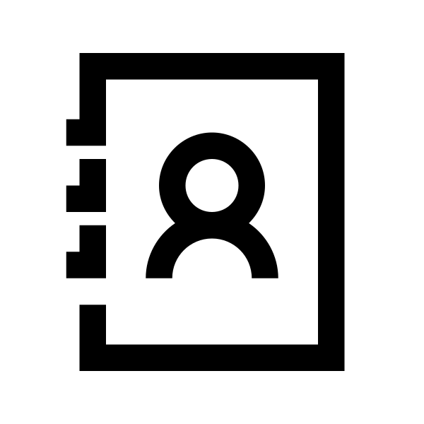 Address Book Solid