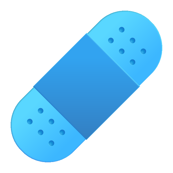 Adhesive Bandage Color Vector