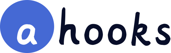 Ahooks Wordmark Light Vector