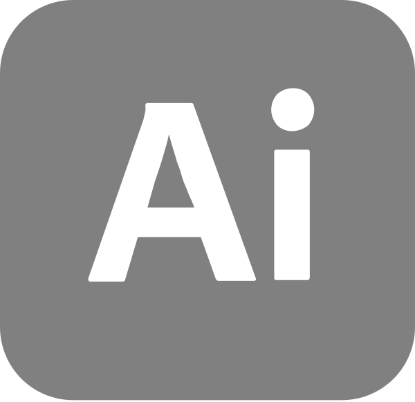 Ai Appicon 64 Grayscale Vector