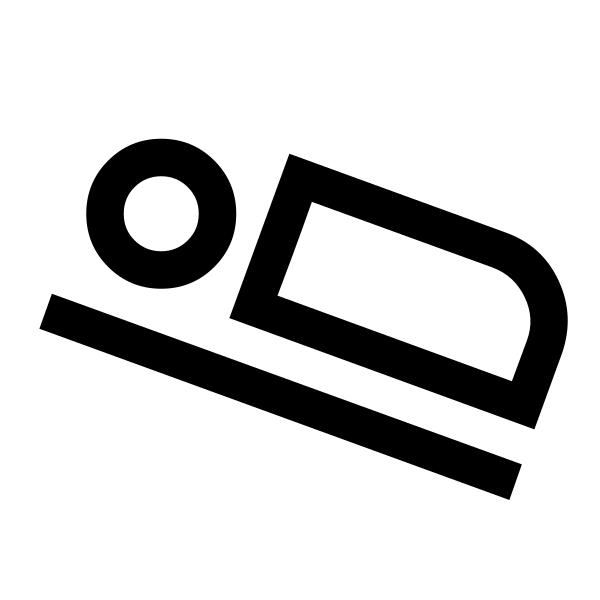 Airline Seat Flat Angled