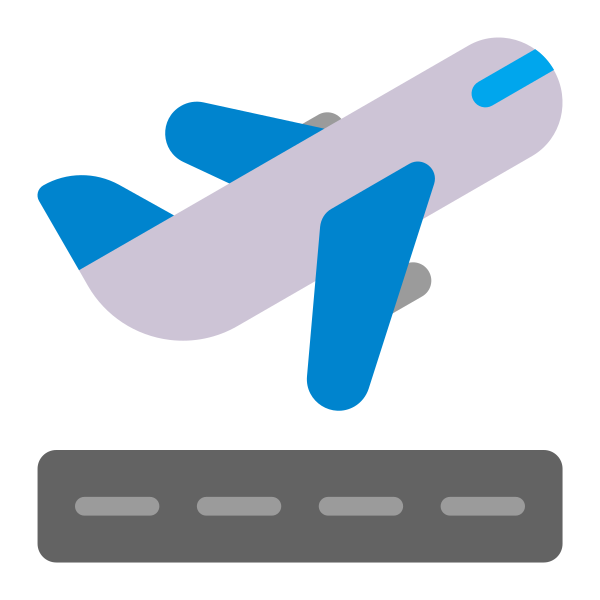 Airplane Departure Flat