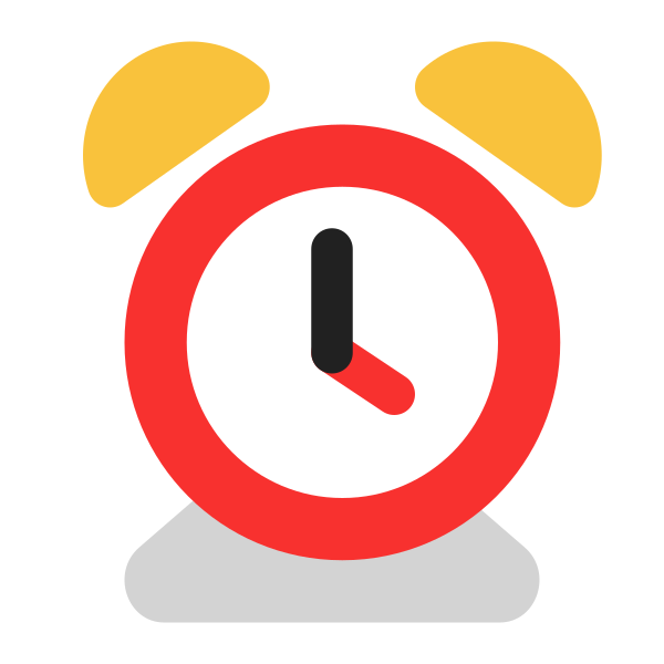 Alarm Clock Flat Vector