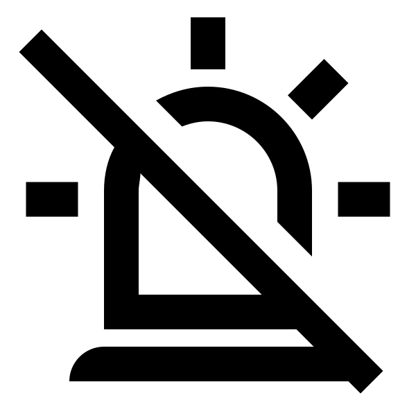 Alarm Light Off Outline