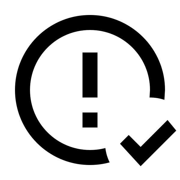 Alert Circle Check Outline