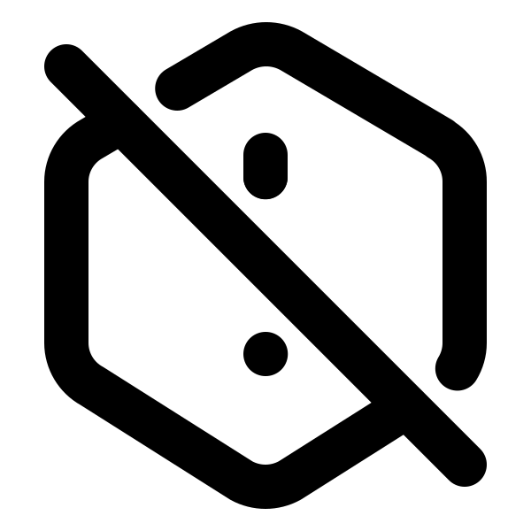 Alert Hexagon Off