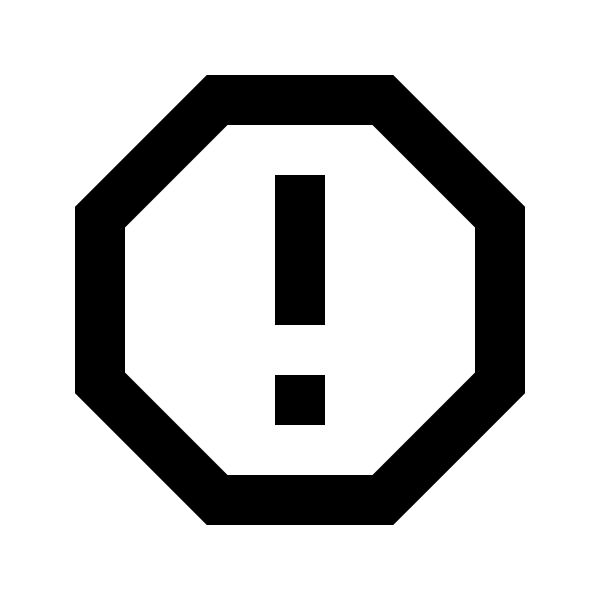 Alert Octagon Outline