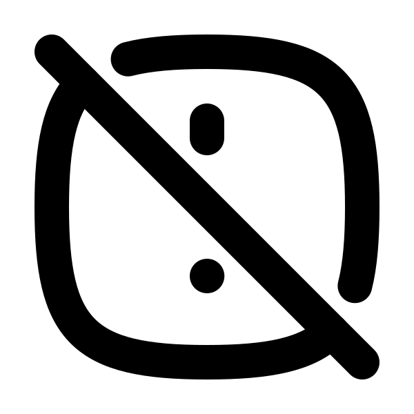 Alert Square Rounded Off