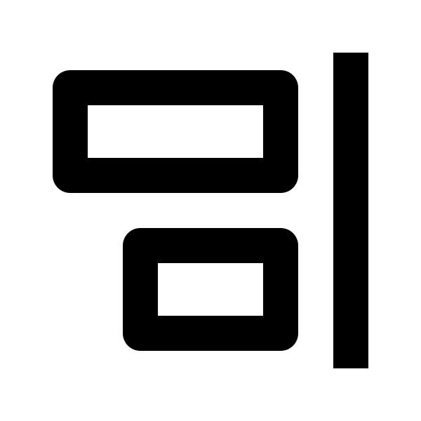 Align Item Right Line