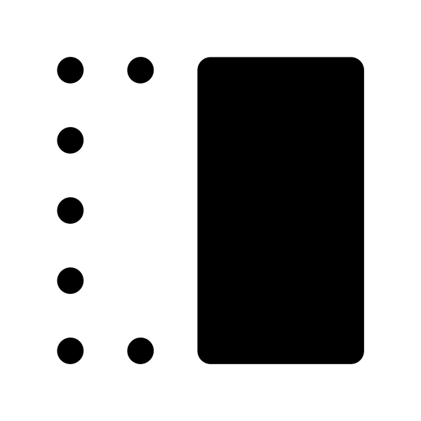 Align Right Box Vector