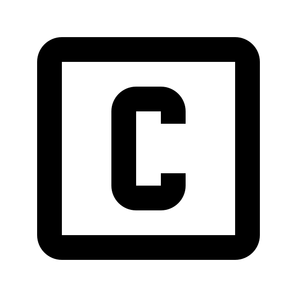 Alpha C Box Outline